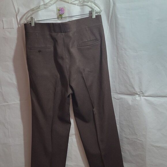 Haggar, Expand-O-Matic, Some Wear, Wool, Brown Pants, Size 36x31 - Picture 2 of 9